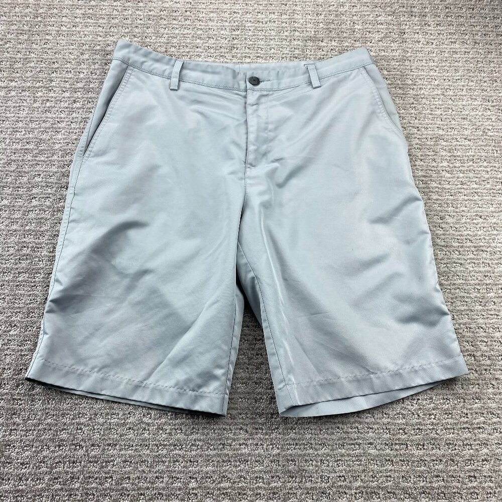 Adidas Golf Shorts Men 32 Gray CLIMALITE Short Pants Golfing Outdoor Chino Zip